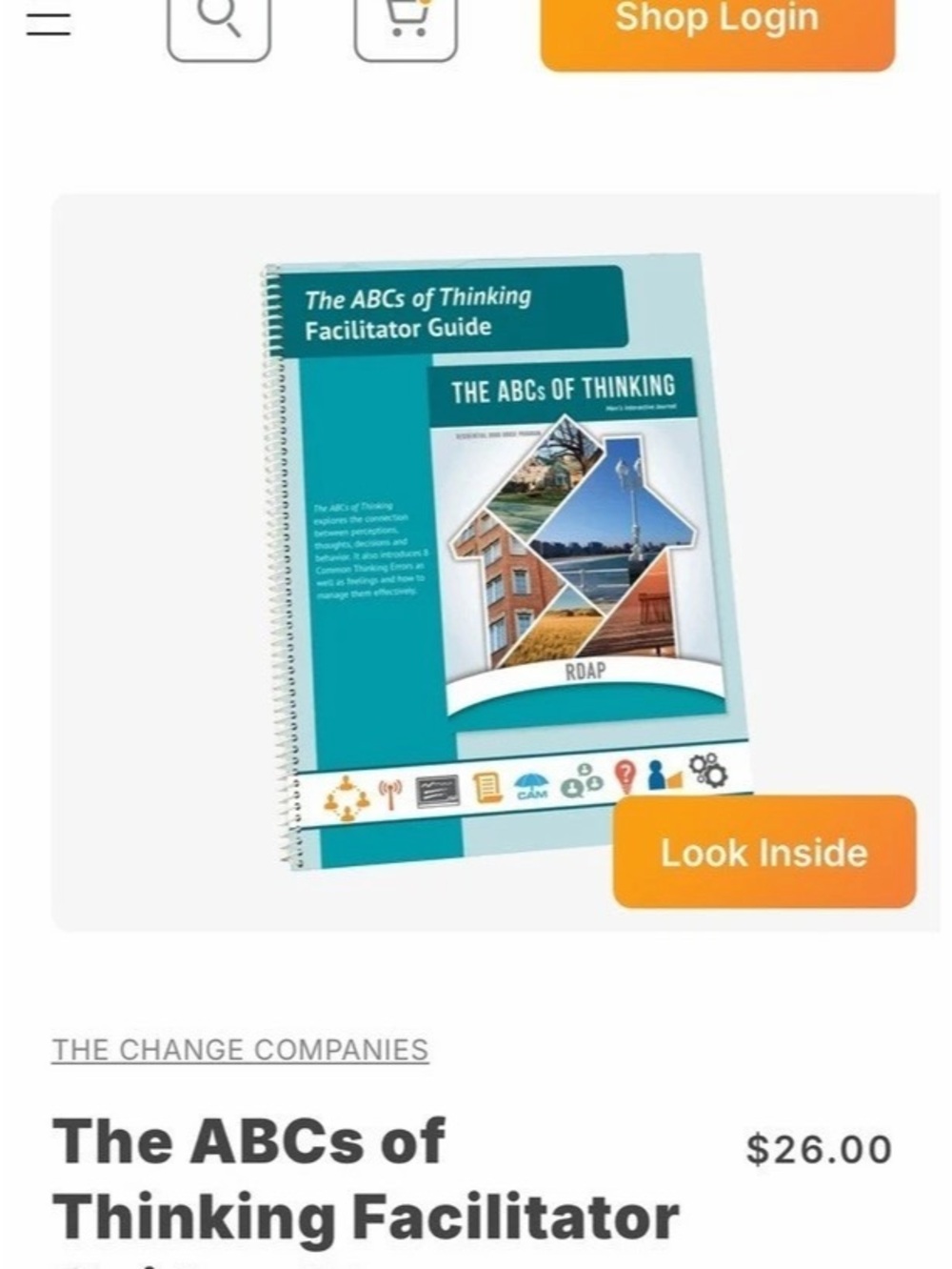 The ABCs of Thinking Facilitator Guide and Men’s Interactive Journal